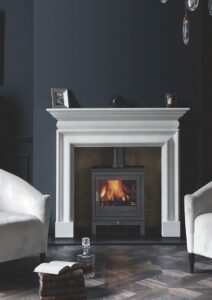 Chesneys Shoreditch multi-fuel stove,
The English Chimney Piece