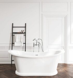Mayfair freestanding roll top slipper bath, bathroommountain.co.uk
