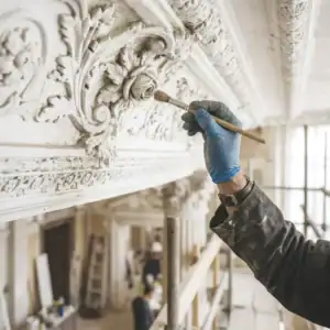 how to repaint plaster mouldings