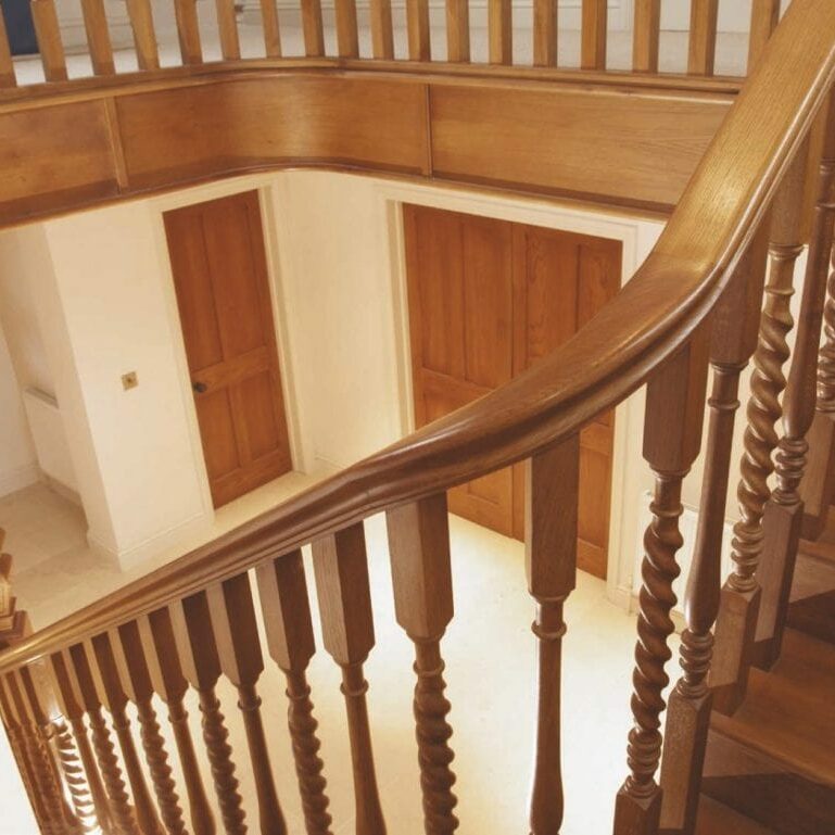 Oak staircase from Orlestone Oak, www.orlestoneoak.co.uk